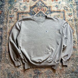 Vintage Champion Logo Crewneck Large